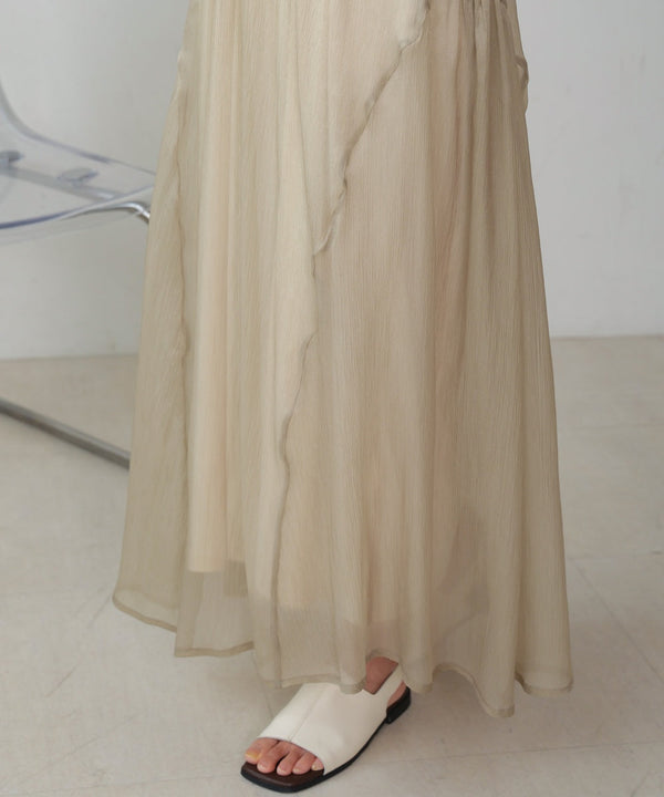sheer volume sleeve onepiece