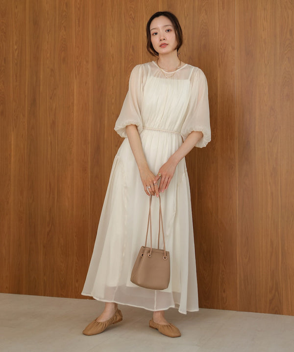 sheer volume sleeve onepiece