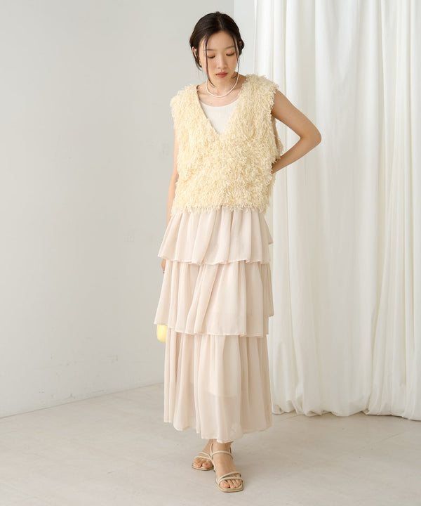 random tiered skirt