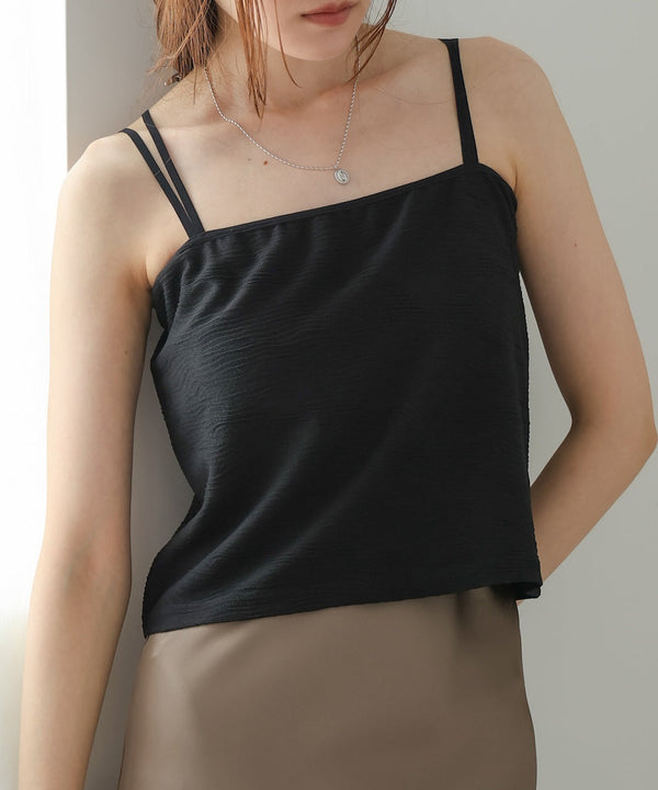 short length jacquard camisole with cup