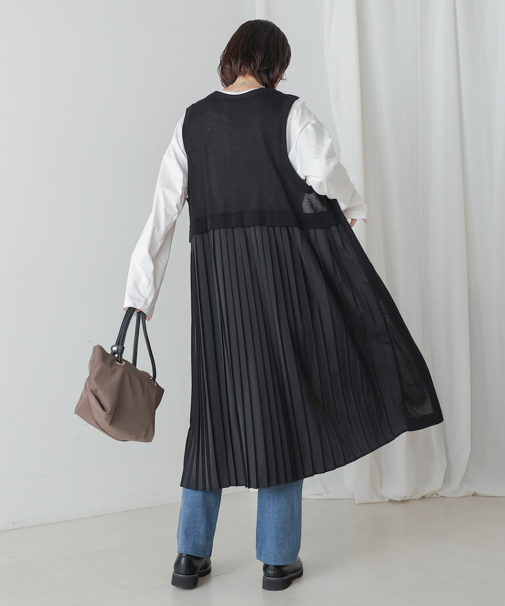 バックプリーツジレ