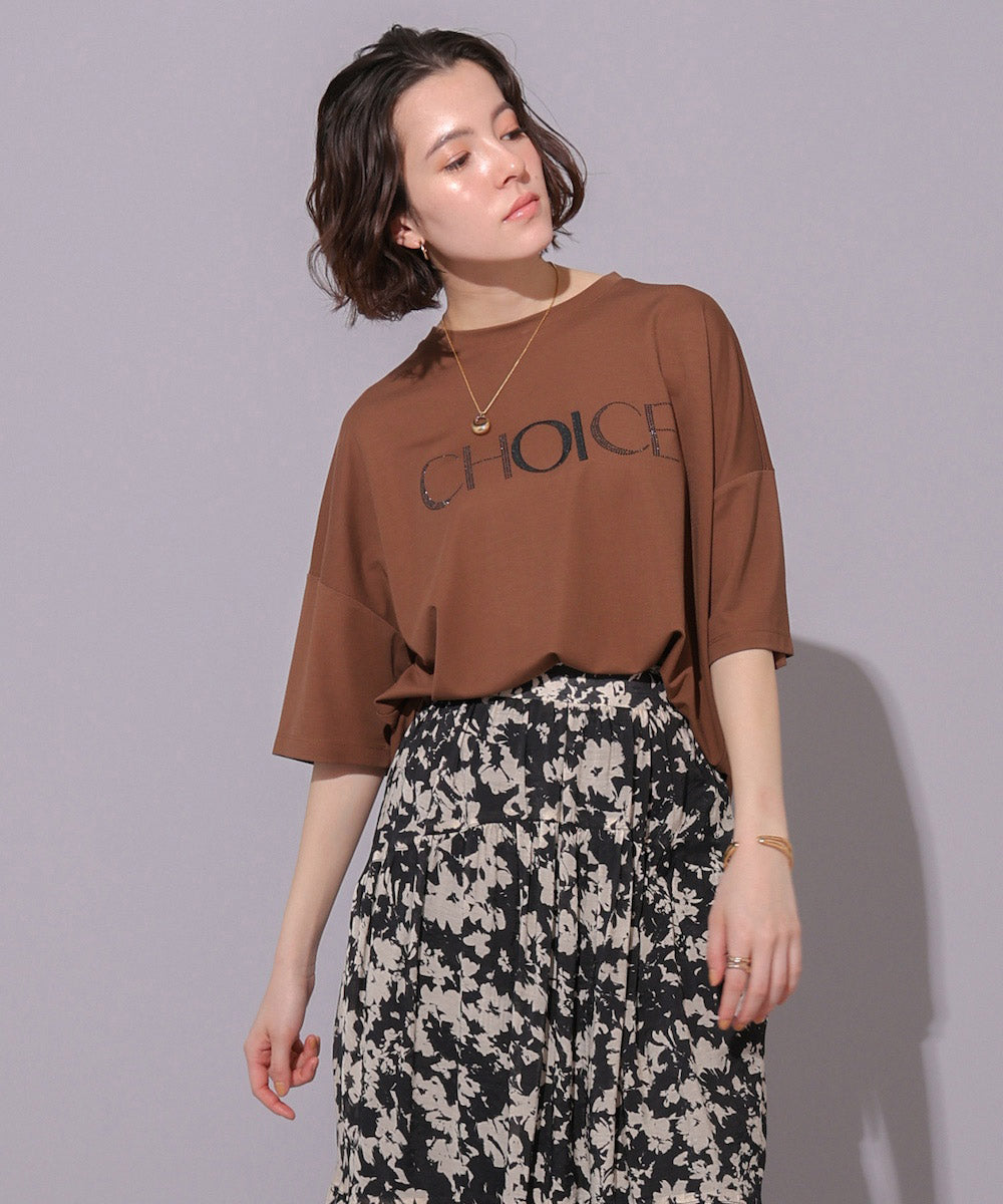 ビジューロゴTシャツ