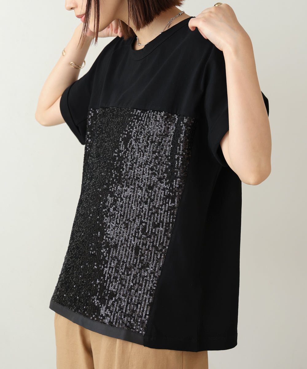 スパンコールビスチェレイヤードプルオーバー