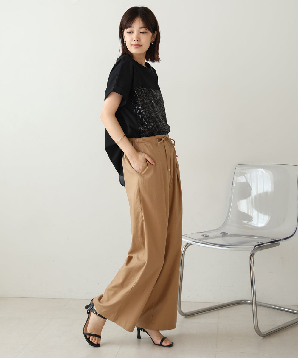 スパンコールビスチェレイヤードプルオーバー