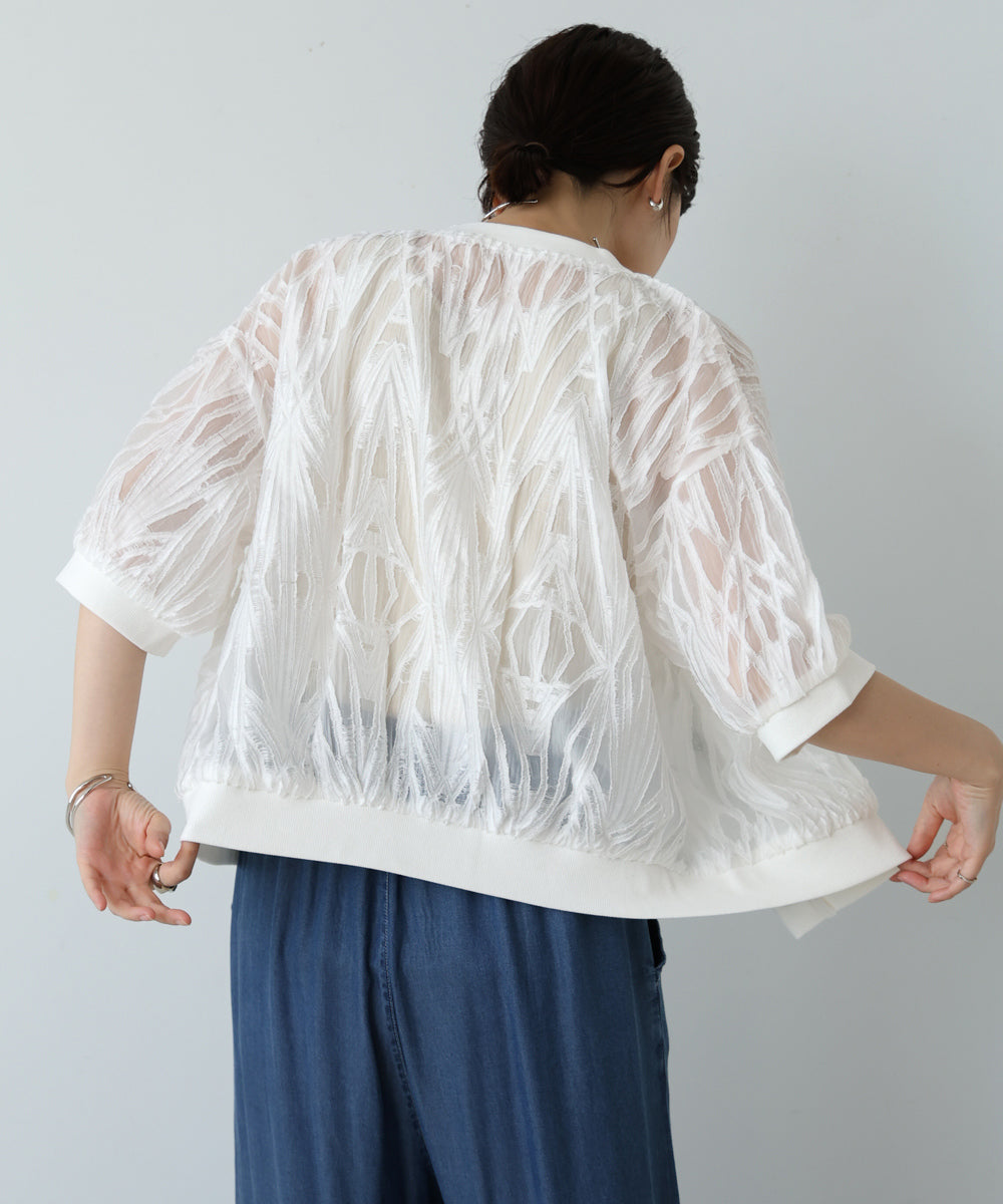 美品 roughlow シアージャガード ブルゾン