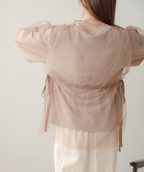 【大人気アイテム再販！】チュールレイヤードスウェット