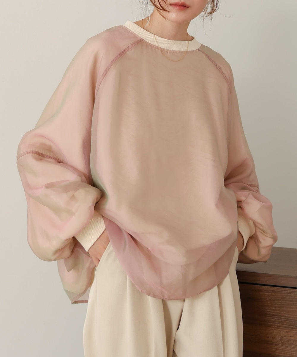 【大人気アイテム再販！】シアーレイヤード裏毛スウェット