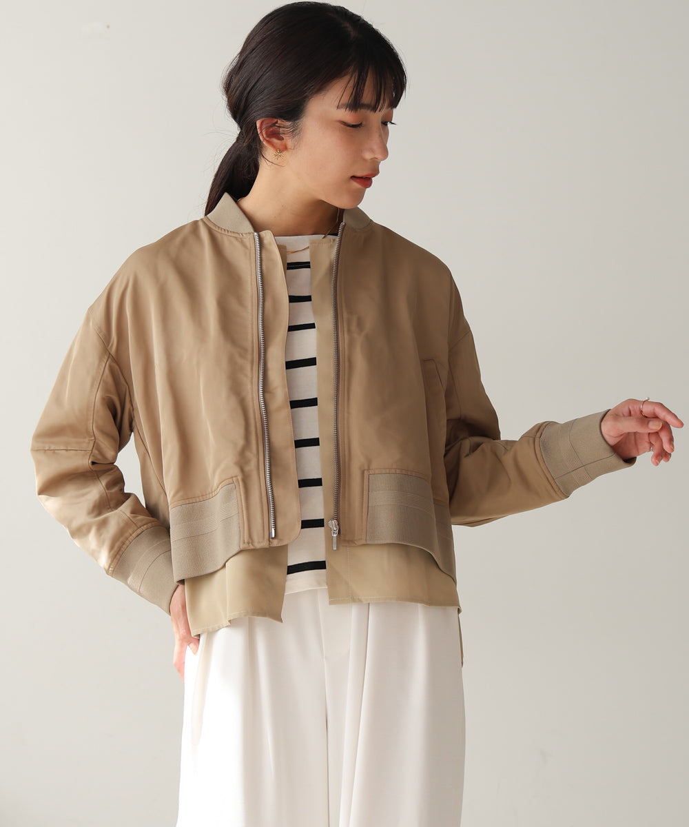 レイヤードブルゾン
