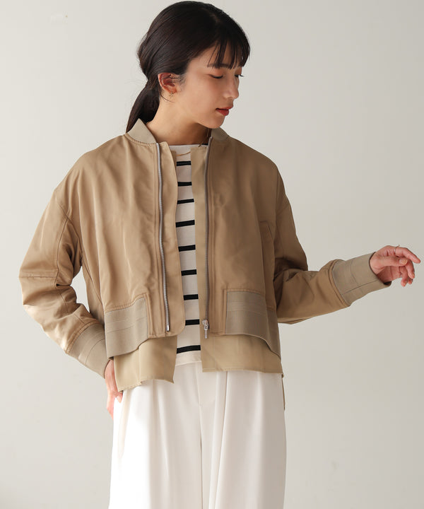 レイヤードブルゾン
