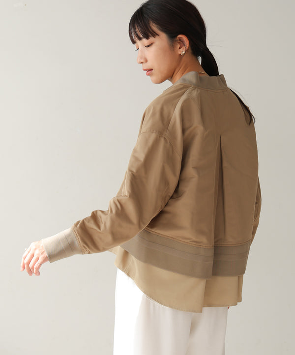 レイヤードブルゾン