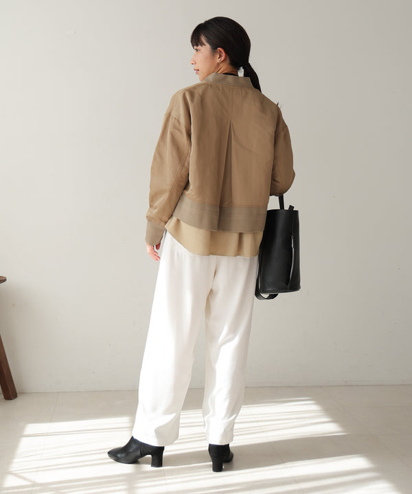 レイヤードブルゾン