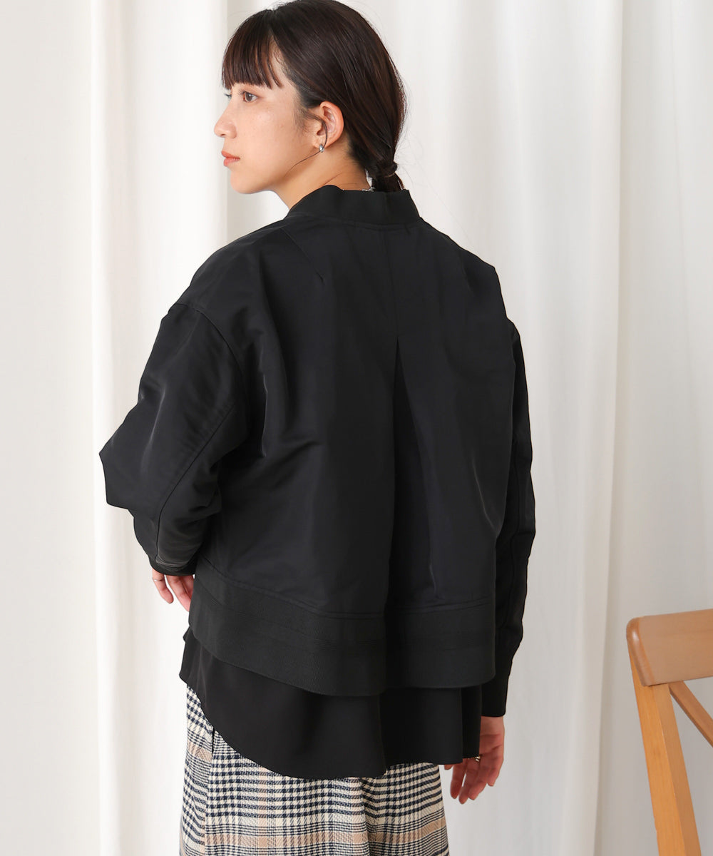 レイヤードブルゾン