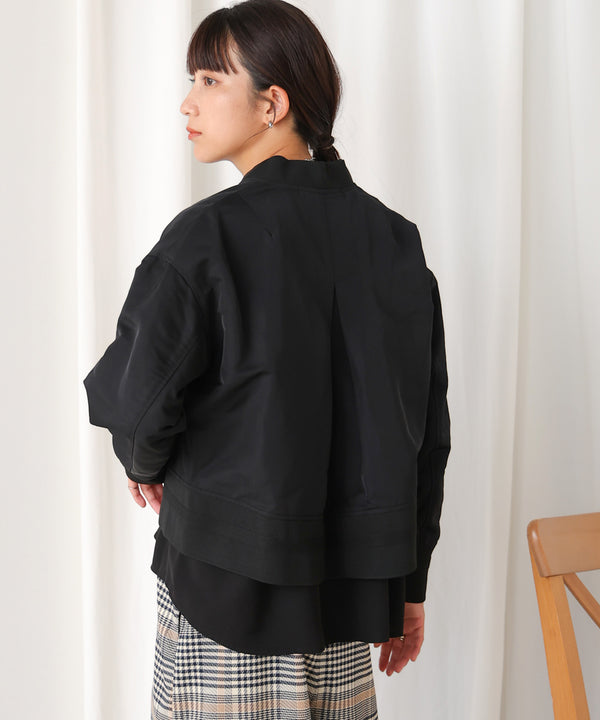 レイヤードブルゾン