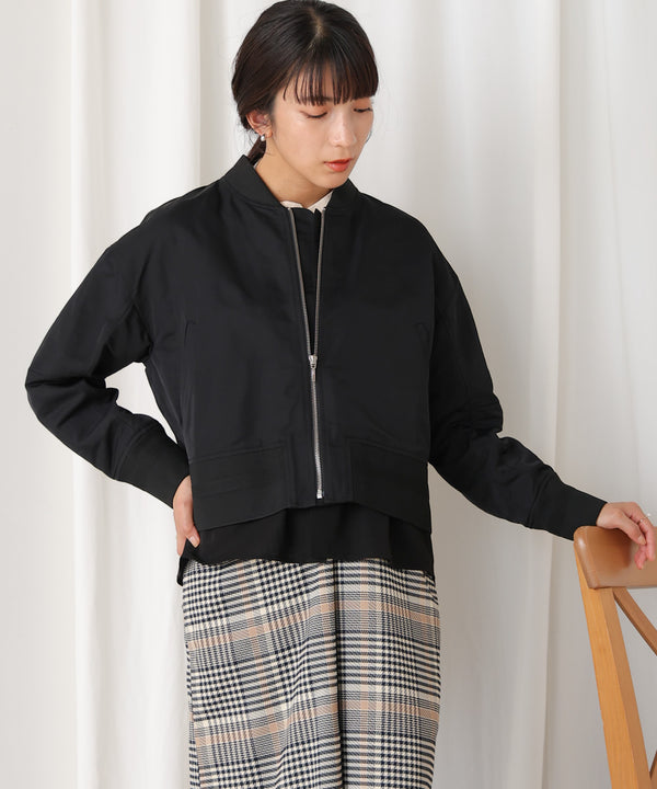 レイヤードブルゾン