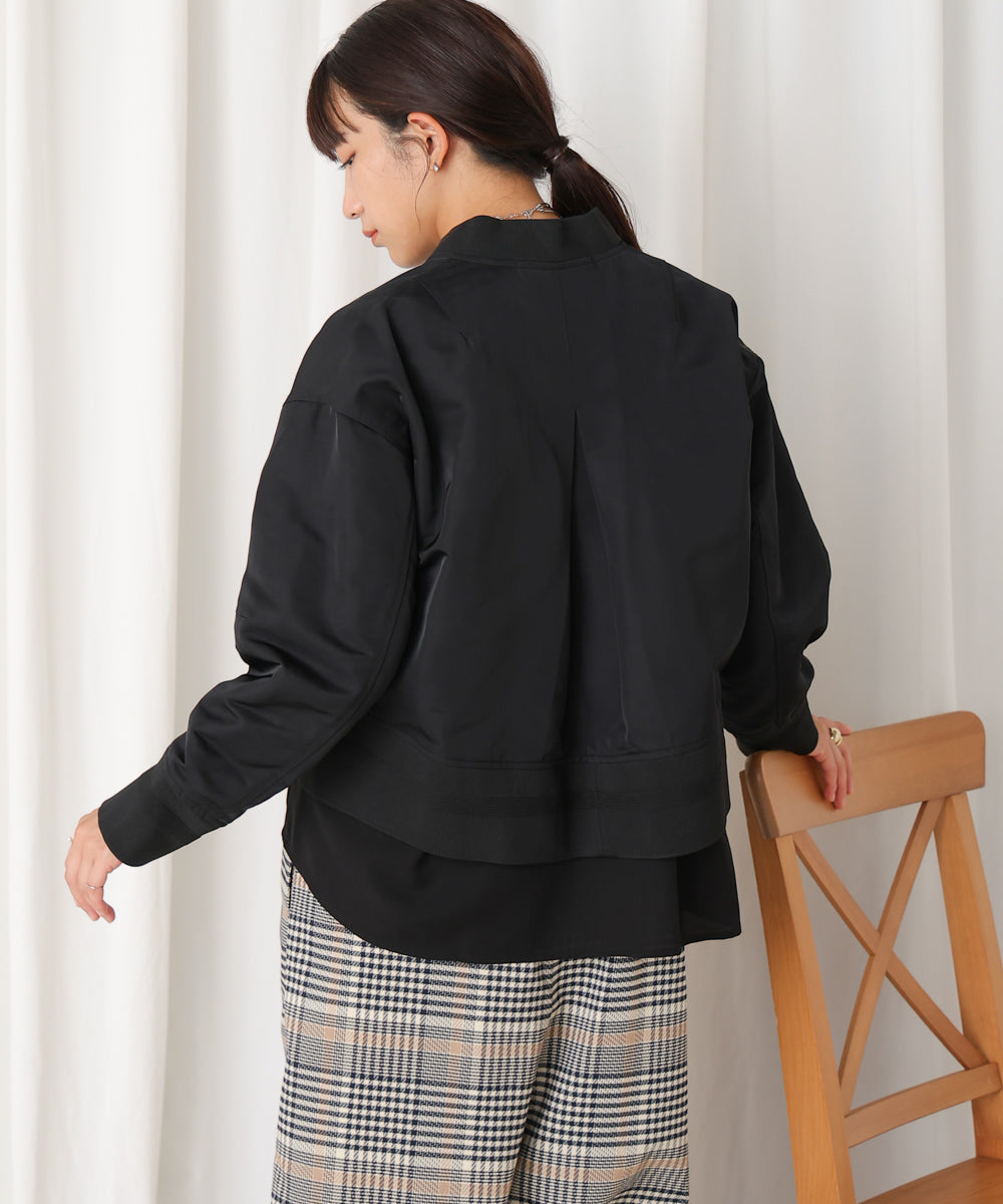 レイヤードブルゾン