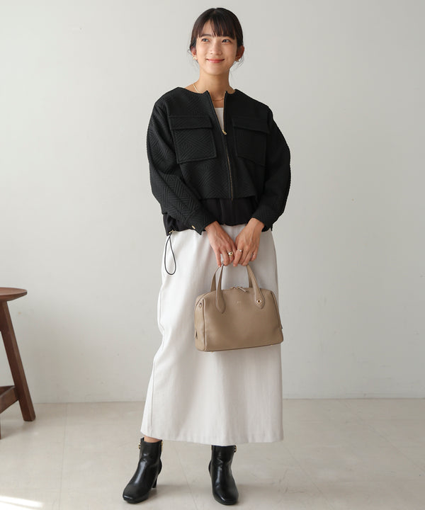 ふくれジャガードブルゾン