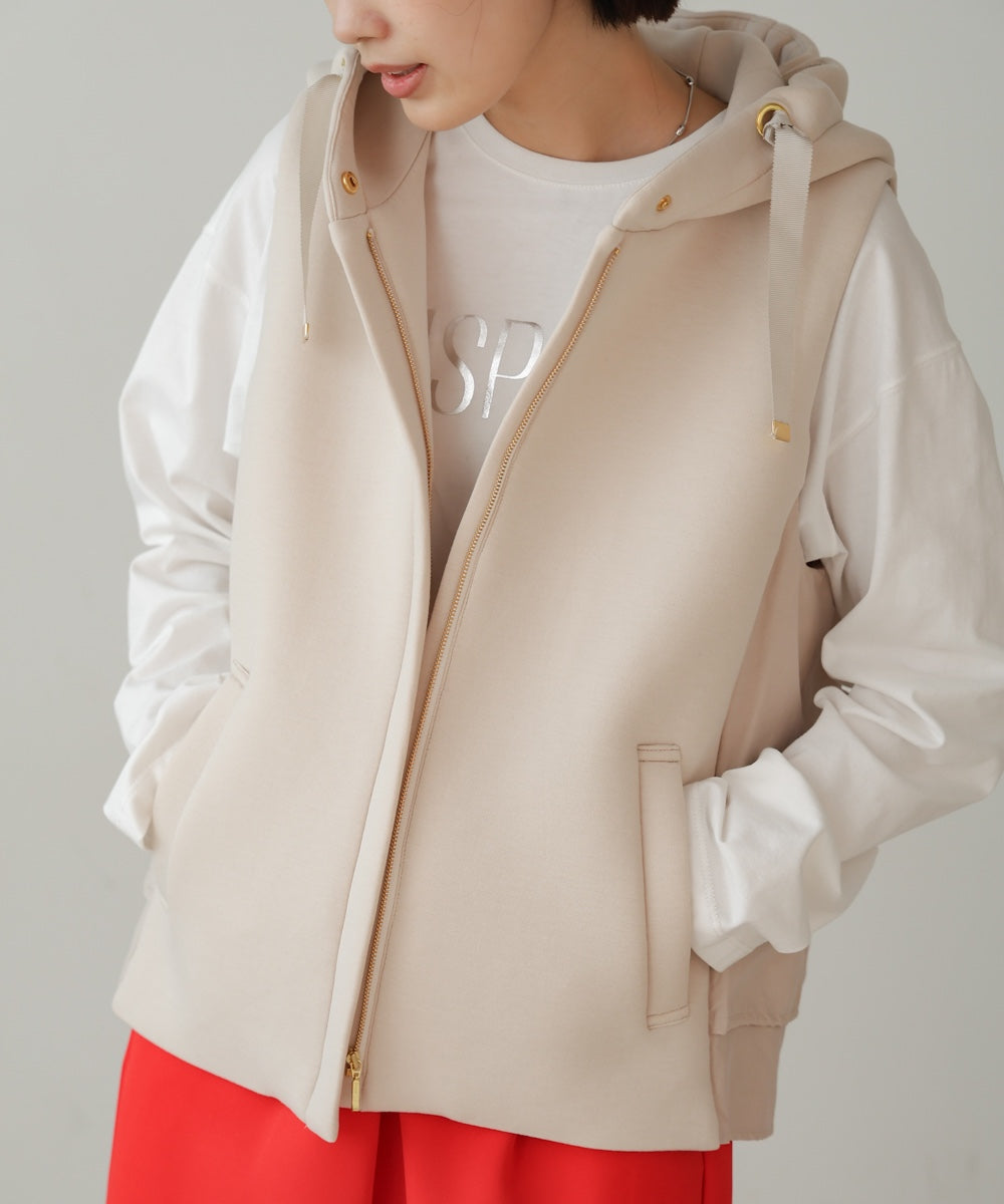 le coq sportif ルコック リバーシブルダウンベスト 黒×白
