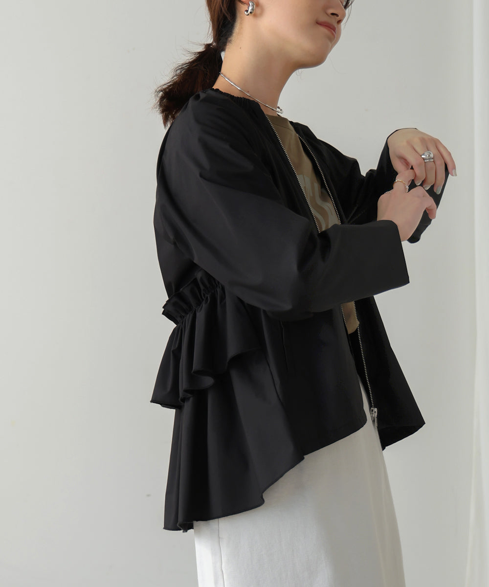 バックティアードシャツブルゾン 