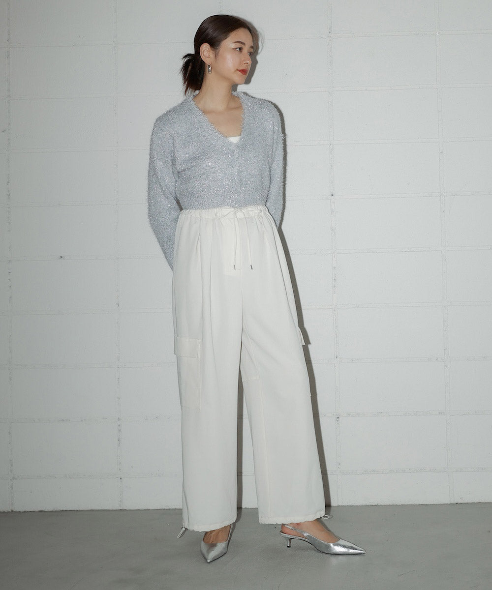 LAME KNIT CARDIGAN