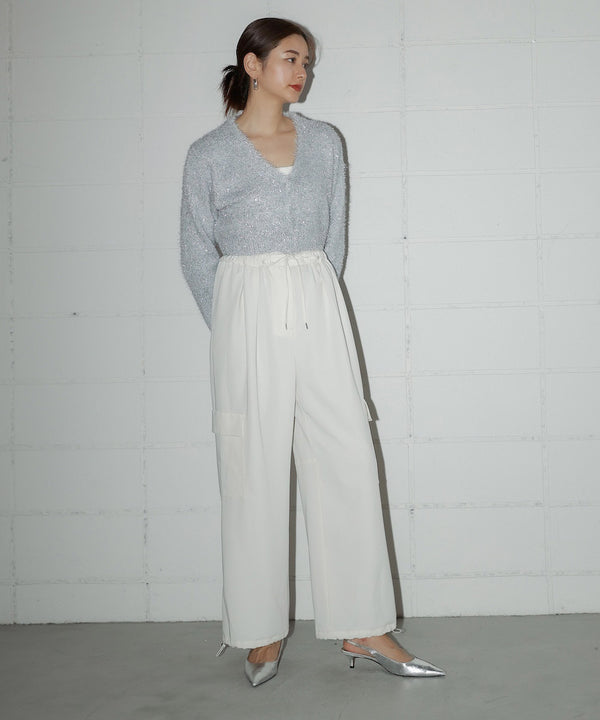 LAME KNIT CARDIGAN