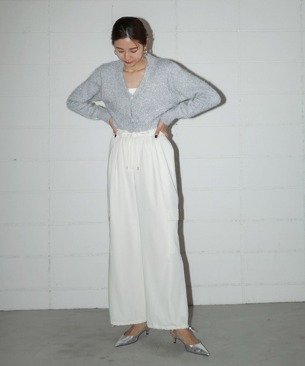 LAME KNIT CARDIGAN