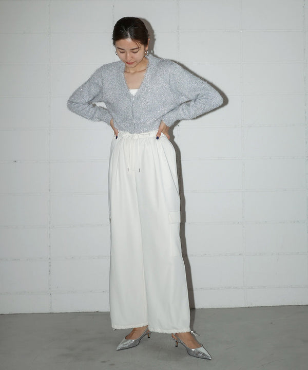 LAME KNIT CARDIGAN