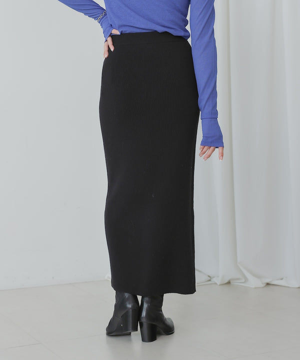 ZIPUP KNIT SKIRT