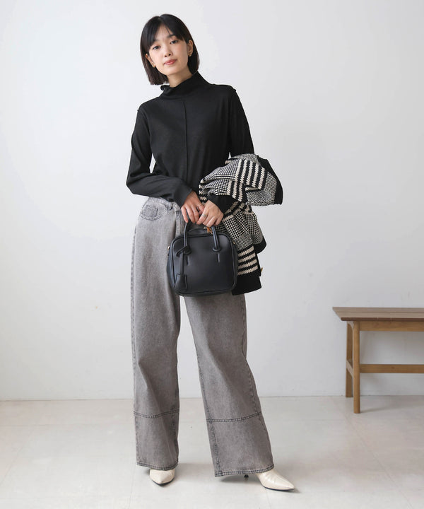 【再入荷】シルバーラメハイネックインナー
