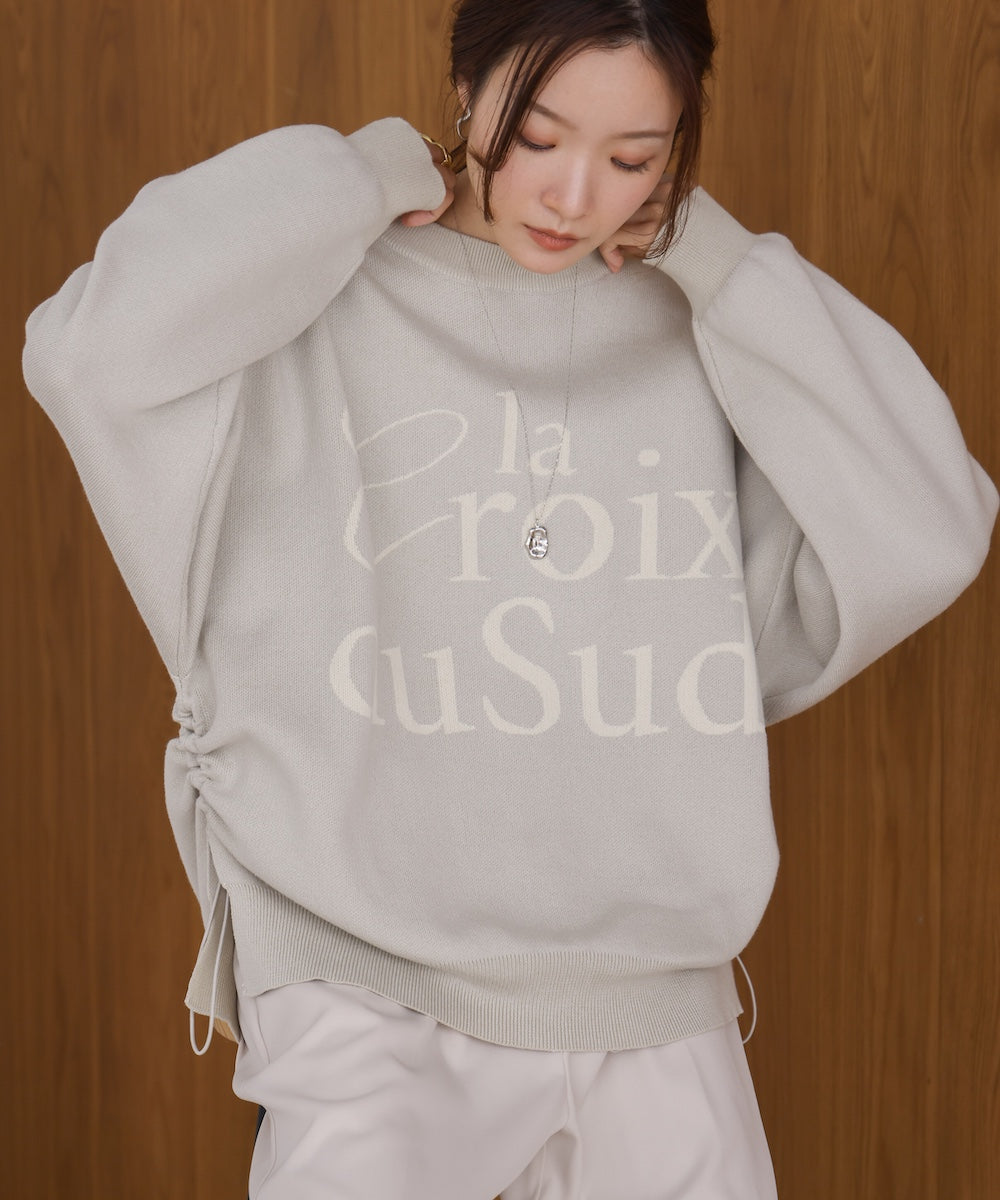 ロゴニットプルオーバー
