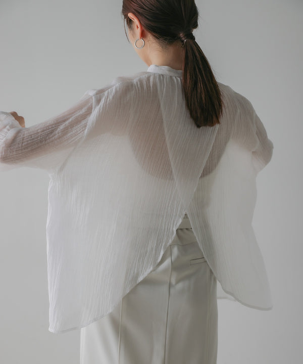 BACK CROSS SHEER SHIRT