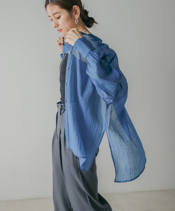 BACK CROSS SHEER SHIRT