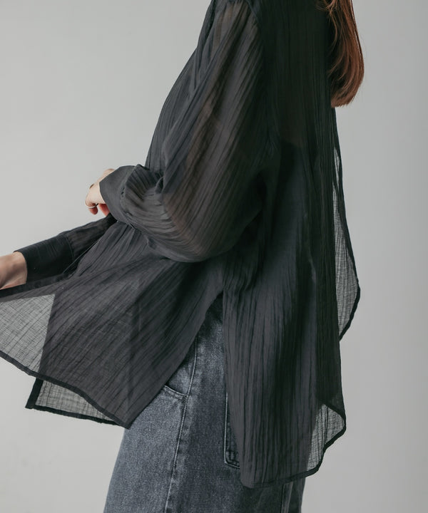 BACK CROSS SHEER SHIRT