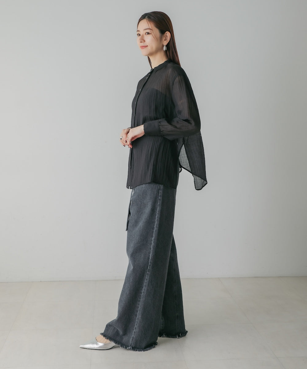 BACK CROSS SHEER SHIRT