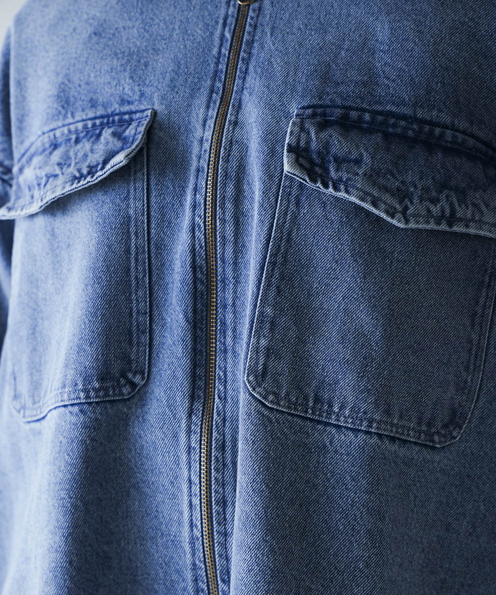 １２ｏｚデニムジップアップジャケット