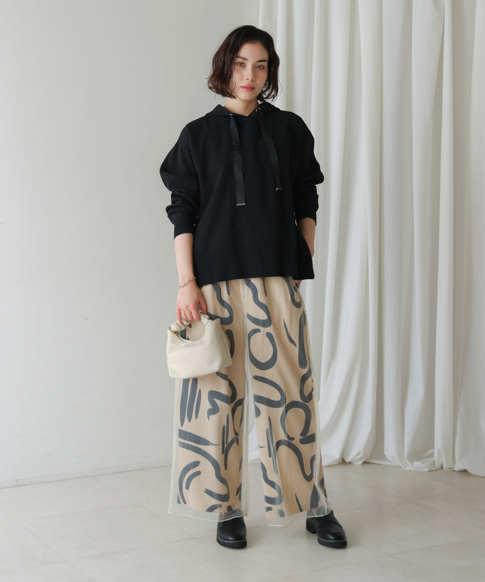 ［再入荷］ジオメトリックチュールレイヤードパンツ