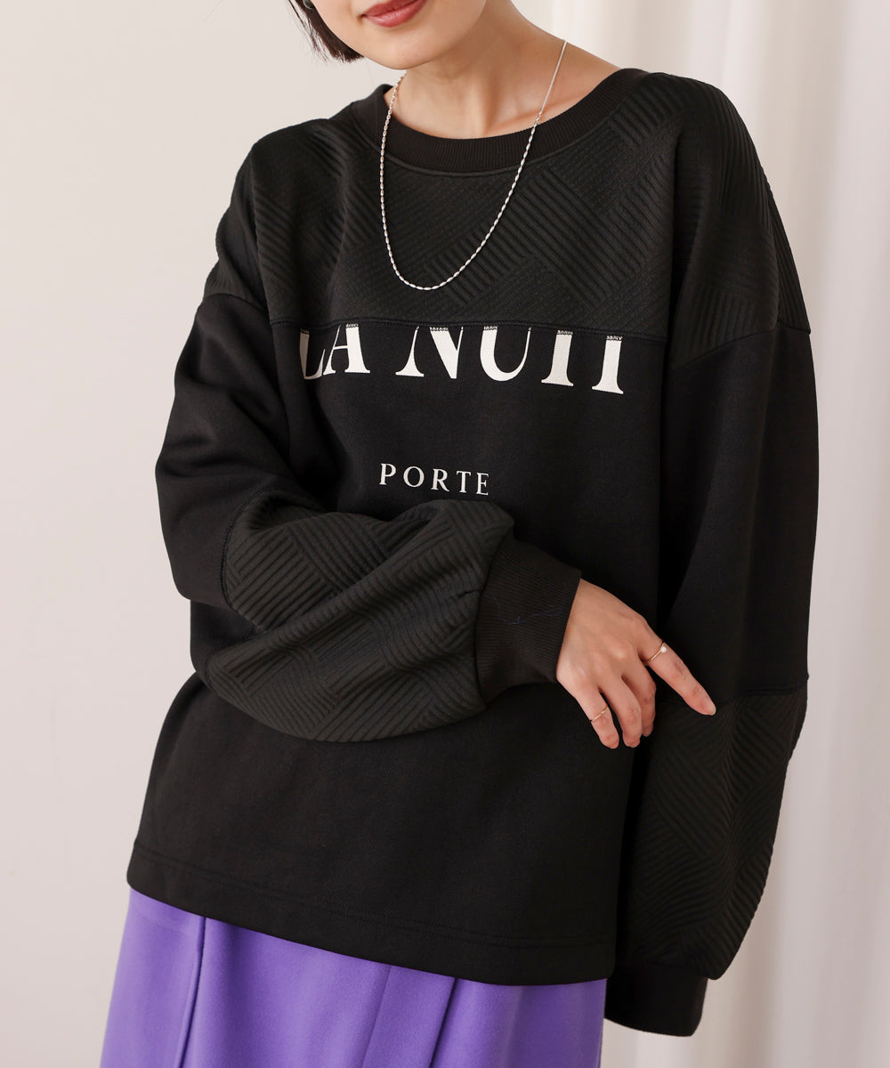 【未使用品】MEYAME フラワー キルティング プルオーバー　MEY-1934 FLOWER QUILTING PULLOVER – MEYAME