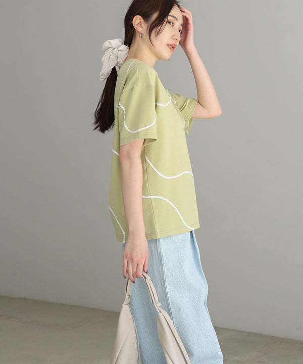 コード刺繡使いＴシャツ