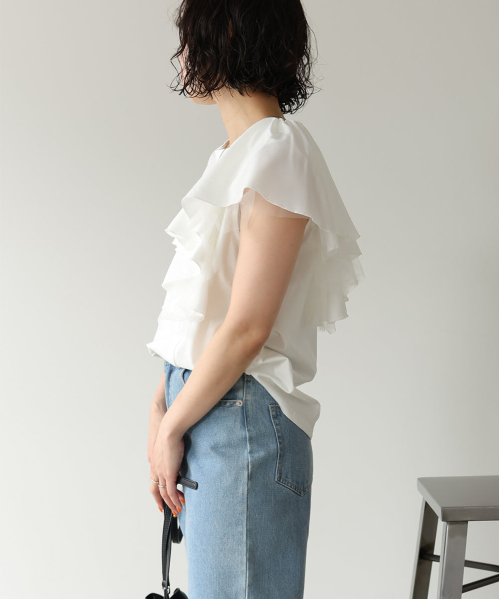 イレヘムラッフルデザインカットソー
