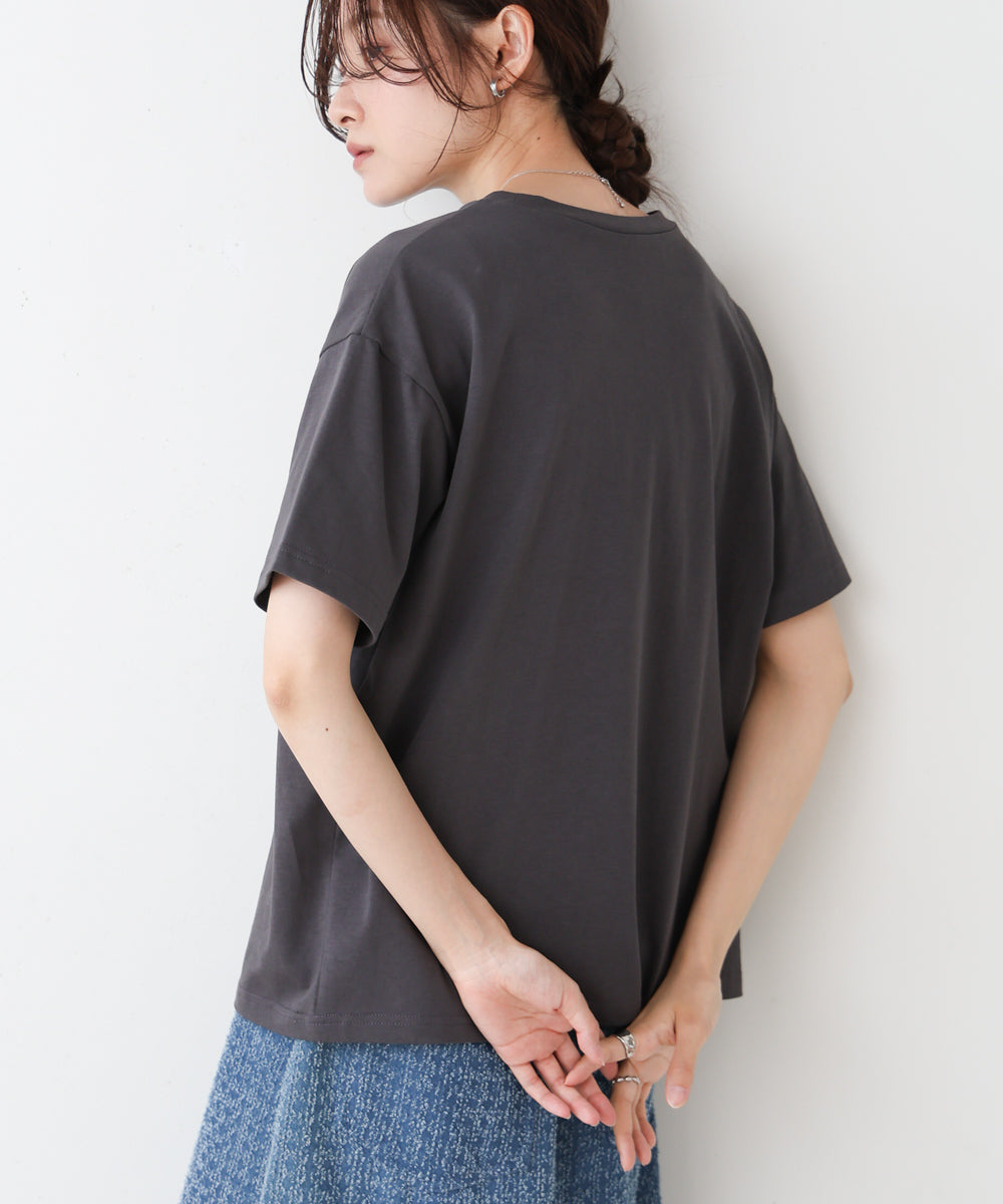 シアーレイヤードプリントＴシャツ