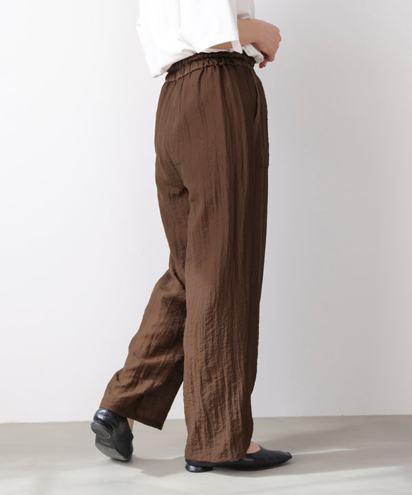 ウエストドロストパンツ