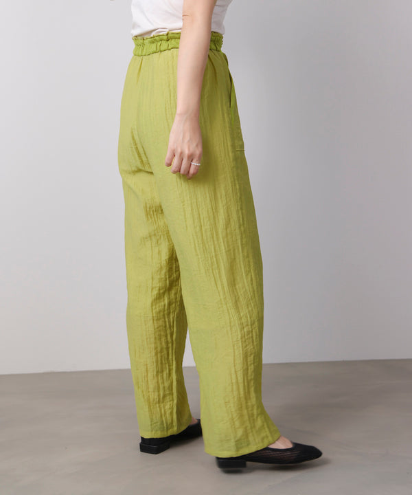 ウエストドロストパンツ