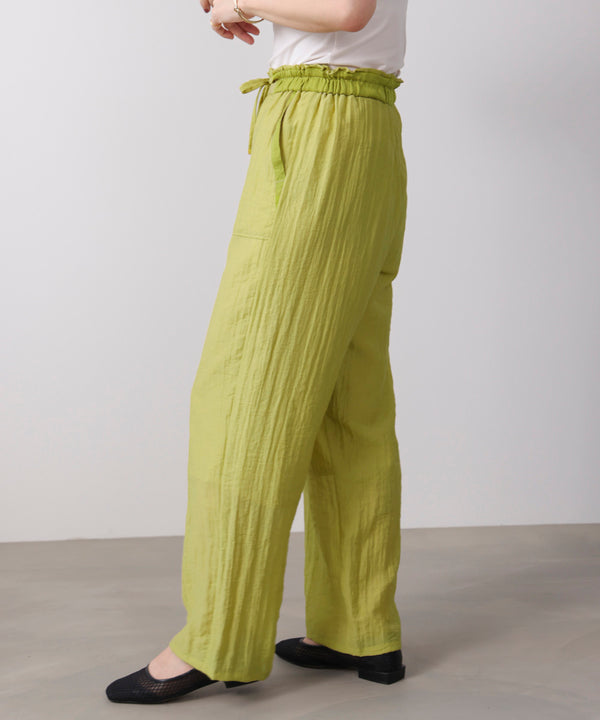 ウエストドロストパンツ