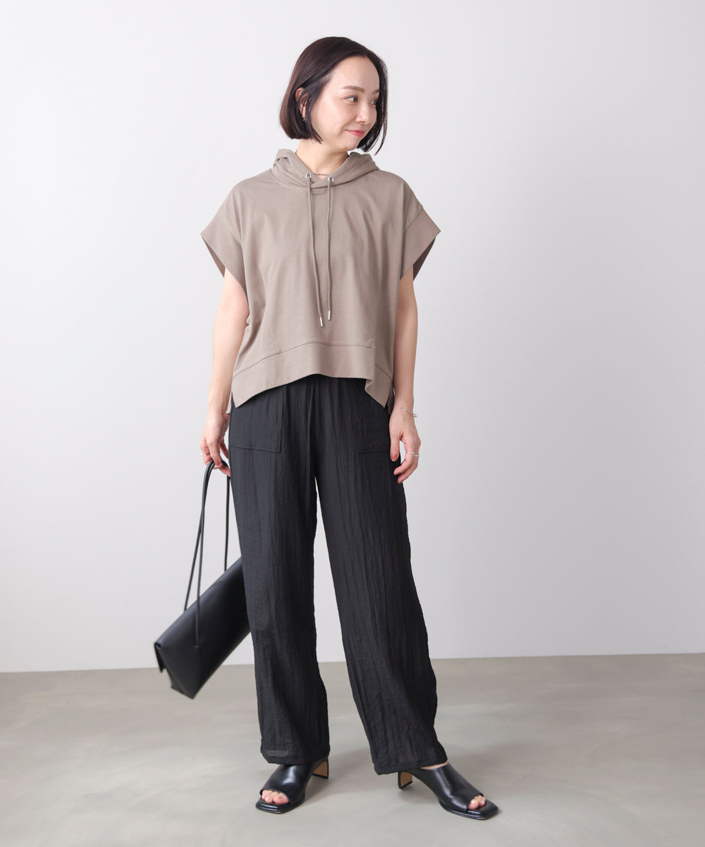 ウエストドロストパンツ