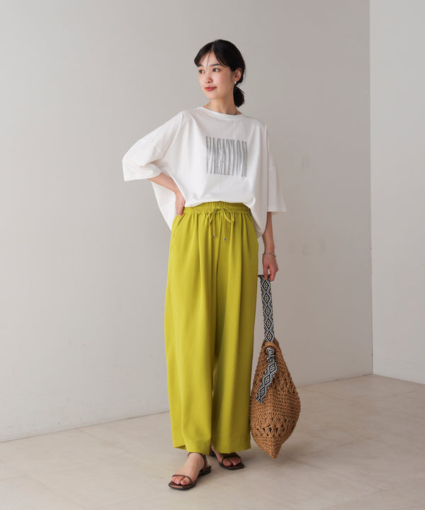 Ｗシルケット立体グリッターロゴＴ