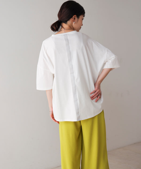 Ｗシルケット立体グリッターロゴＴ