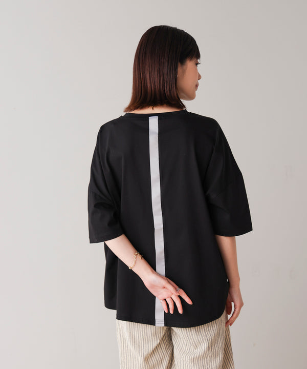 Ｗシルケット立体グリッターロゴＴ