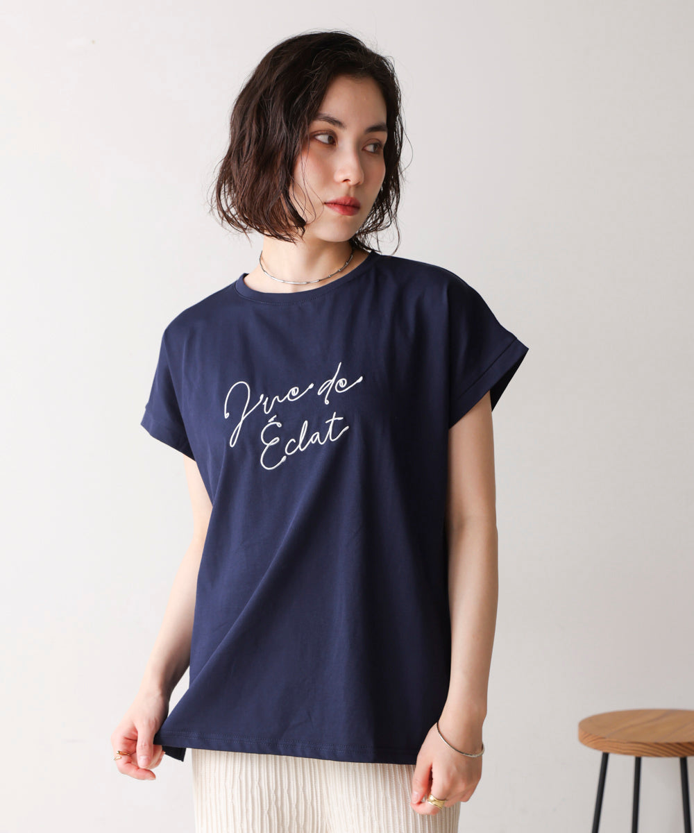 刺繍ロゴＴ