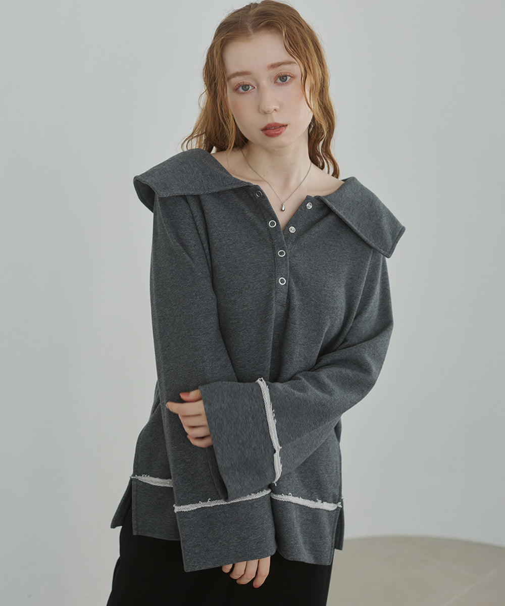 ビッグカラー２ＷＡＹスウェットトップス