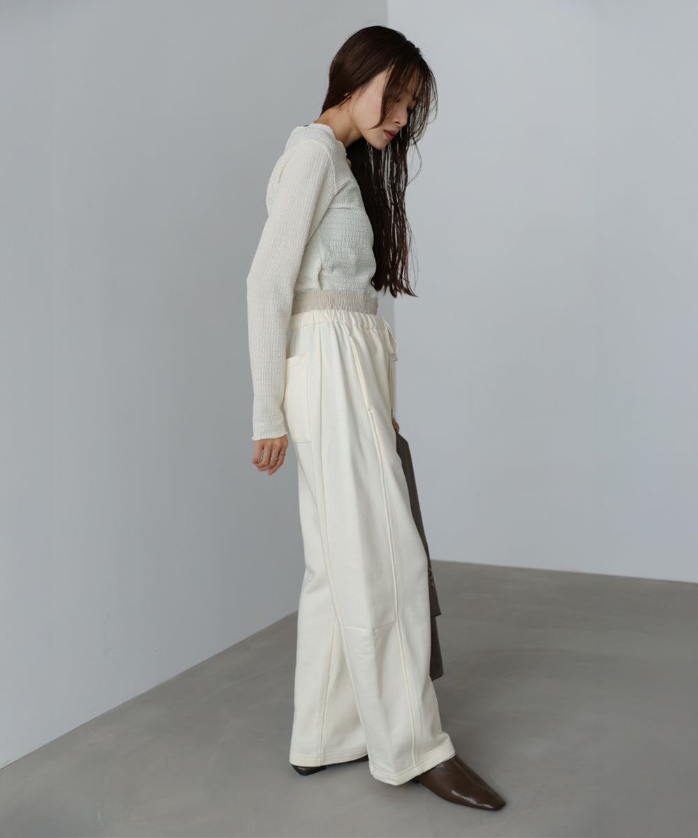 カーブシルエットスウェットパンツ
