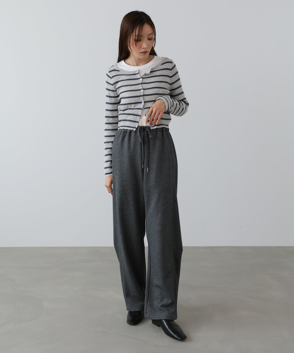 カーブシルエットスウェットパンツ